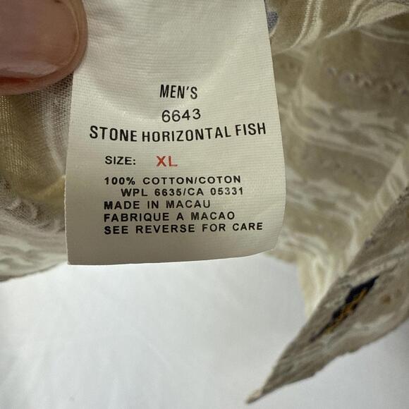 Lot Of 3 XL SwordFish Themed VTG John Rich & Bros Woolrich Men's XL Button Down. - Picture 4 of 9